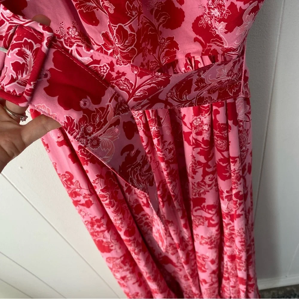 Sugarlips Aiza Floral Otis Off The Shoulder Maxi Dress Curve Size 2X New! - Picture 6 of 15